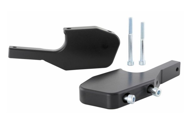 Adaptateur repose-pieds passager pour Vespa GTS/​GTS Super/​GTV/​GT 60/​GT/​GT L 125-300ccm, noir brillant