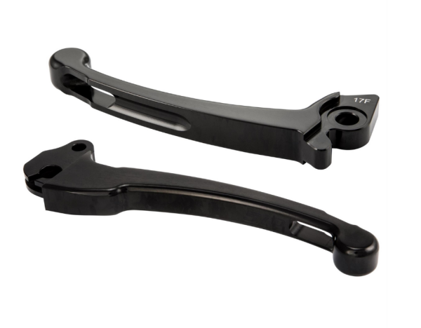 Kit levier sport embrayage/frein pour Vespa PX 125 -150ccm, HBZ Hengtong, droite/gauche, noir