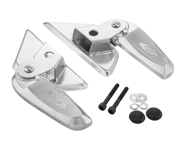 Repose-pieds droit et gauche pour Vespa LX /LXV /S 50-150ccm, chrome/chrome