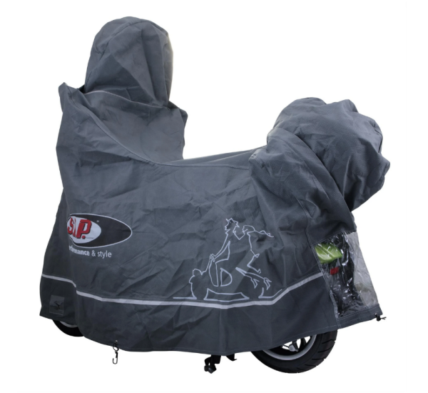 Garage pliant Indoor PREMIUM 2.0 pour Vespa GTS/GTV/GT, taille XL, gris