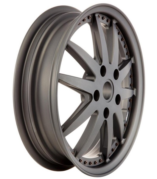 Jante sport avant/arrière pour Vespa GTS/​GTS Super/​GTV/​GT 60/​GT/​GT L/​946 125-300ccm, gris mat