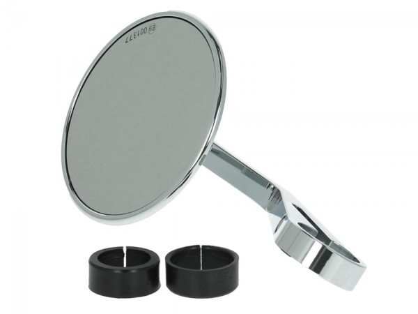 Rétroviseur d'extrémité de guidon pour Vespa gauche ou droite, chromé, Highsider Montana