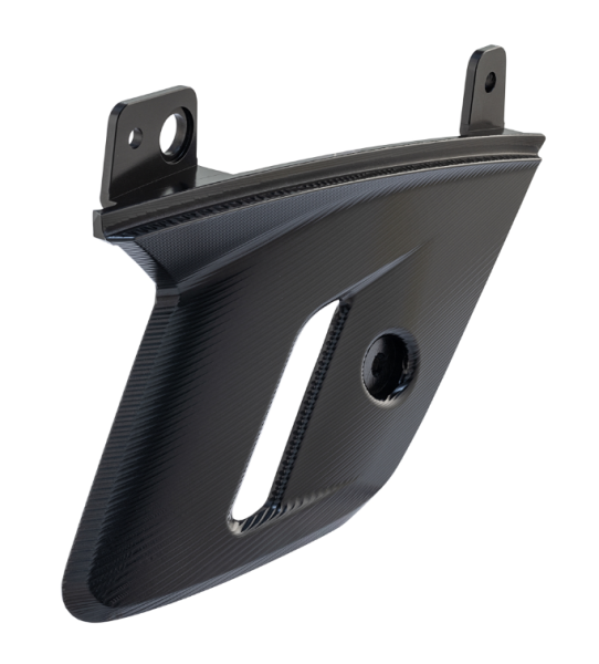 Carénage de fourche pour Vespa GTS/GTS Super 125/300ccm (`22-), alu, noir anodisé