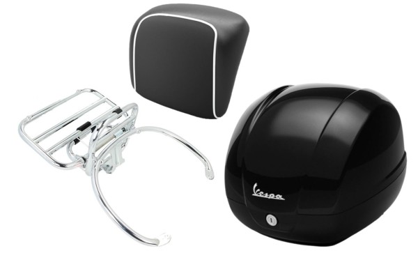 Top case original 36L pour Vespa GTS 125/310 et GTV 310 - bleu foncé / 288/A