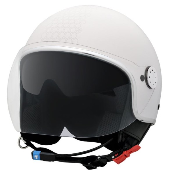 Casque jet Piaggio PFJ Mirror blanc