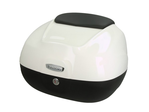 Top case 37 L avec dossier pour Piaggio MP3 HPE Maxi 400 Sport (2024) - montebianco 544