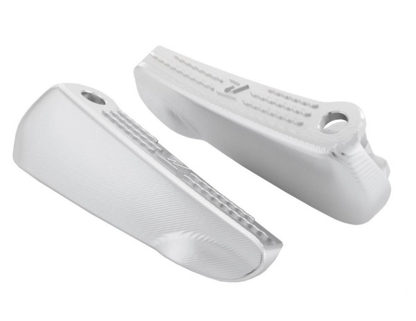 Repose-pieds, droit et gauche pour Vespa GTS/​GTS Super/​GTV/​GT 60/​GT/​GT L 125-300ccm, argent