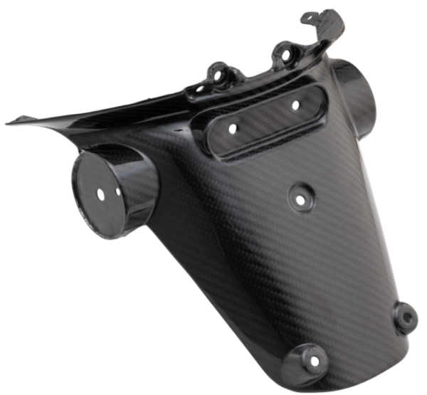 Support de plaque d'immatriculation pour Vespa Primavera/​Sprint 50-150ccm, carbone