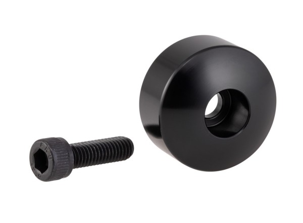 Kit de montage pour rétroviseurs d'extrémité de guidon sans poids d'extrémité de guidon, noir