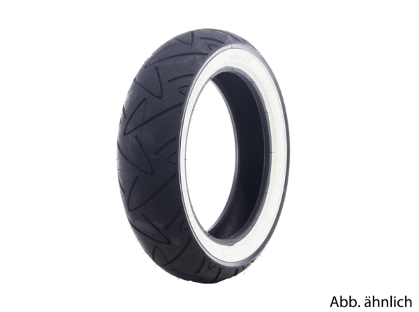 Pneus Continental 130/70-12, 62P, TL, flanc blanc, twist, avant/arrière