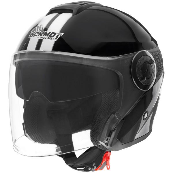 Germot casque GM 660, noir/blanc