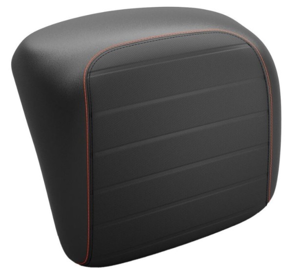 Dossier original pour top case Vespa GTS/GTV - noir, couture orange