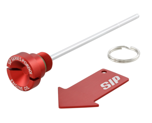 Vis de remplissage d'huile moteur pour Vespa Primavera/​Sprint 125-150ccm c.-à-d. 3V 4T AC, rouge