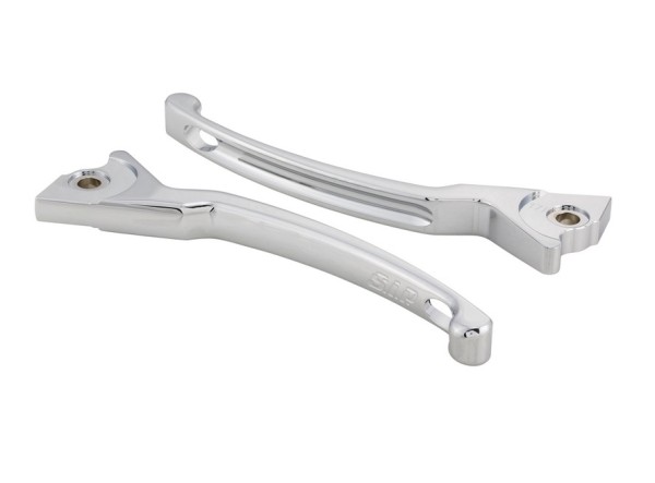 Jeu de leviers de frein sport pour Vespa, droite et gauche, chromé