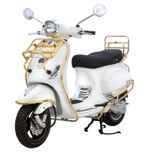 Arceau de protection latéral pour Vespa LX/LXV 50-150ccm, or