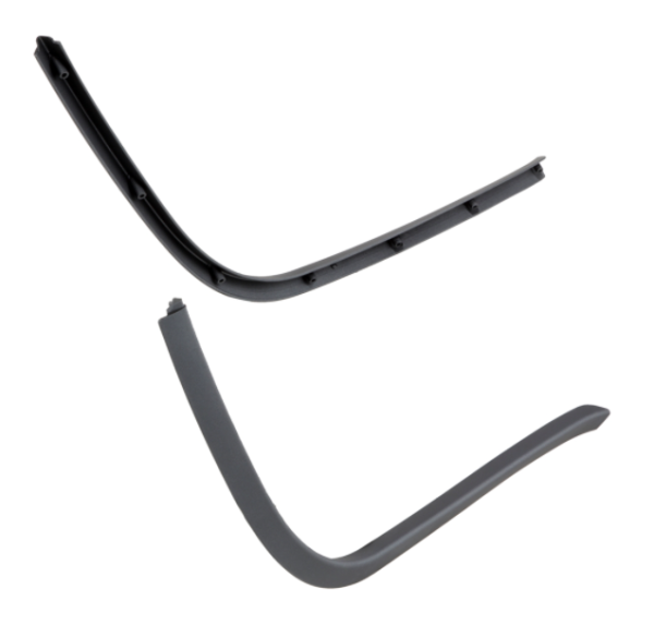 Marchepied mono tube fendu gris mat pour Vespa Primavera/​Sprint 50-150ccm