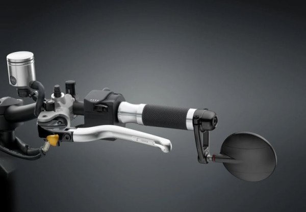 Rétroviseur d'extrémité de guidon RIZOMA "SPY-ARM" gauche ou droite pour Vespa, noir anodisé