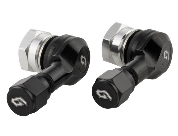 Insert de valve pour pneu/jante tubeless 80°, noir éloxé