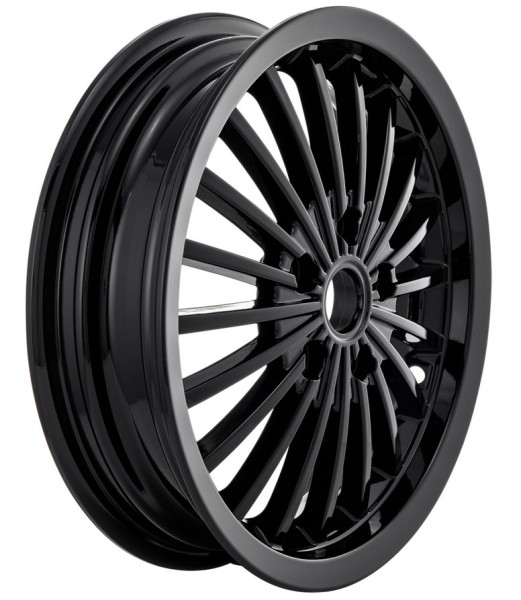 Jante avant/​arrière pour Vespa GTS/​GTS Super/​GTV/​GT 60/​GT/​GT L 125-300ccm, noir brillant