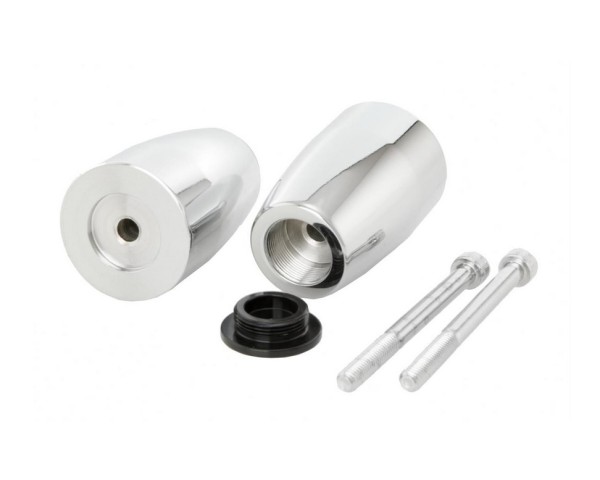 Masses d'extrémité de guidon ZELIONI pour Vespa, la paire, chromées