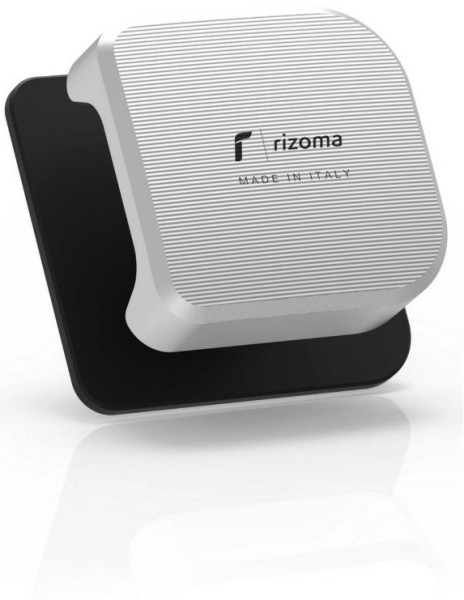 Crochet à bagages RIZOMA pour Vespa GTS/GTS Super/GTV 125-300ccm (`23-), argent/noir