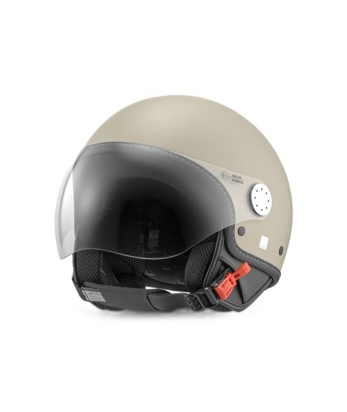 Casque jet Vespa, visière longue Vespa, beige mat (598) - M