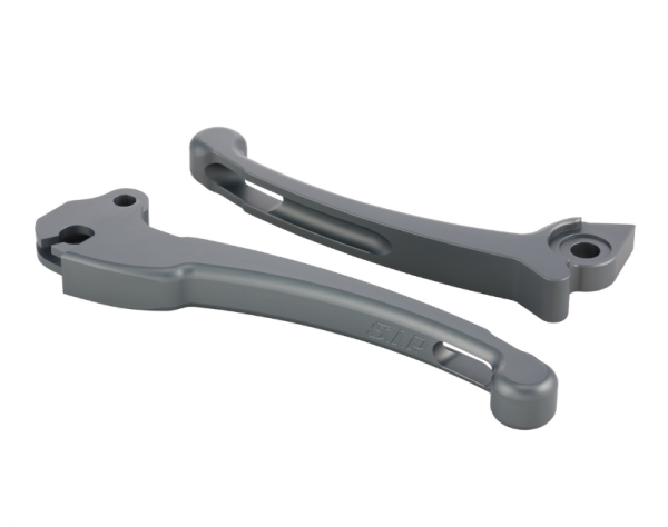 Kit levier sport embrayage/frein pour Vespa PX 125-200cc, HBZ Grimeca, droite/gauche, gris mat