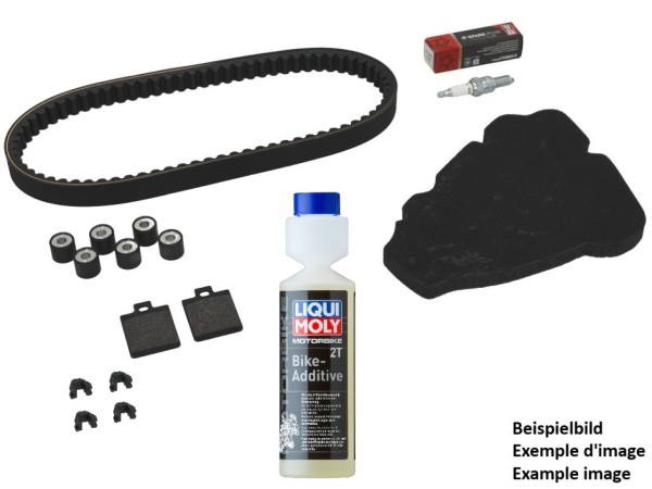 Kit d'inspection Premium (OEM) avec plaquettes de frein + additif Vespa Sprint 50 4T 2V 25 km/h 2015-2017