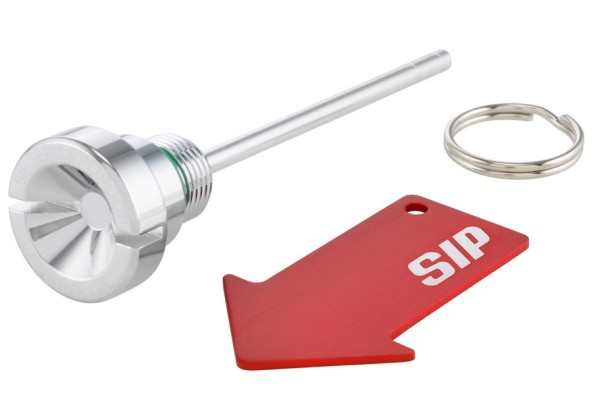 Vis de remplissage d'huile moteur pour Vespa GTS/​GTS Super/​GTV 300ccm HPE, chrome