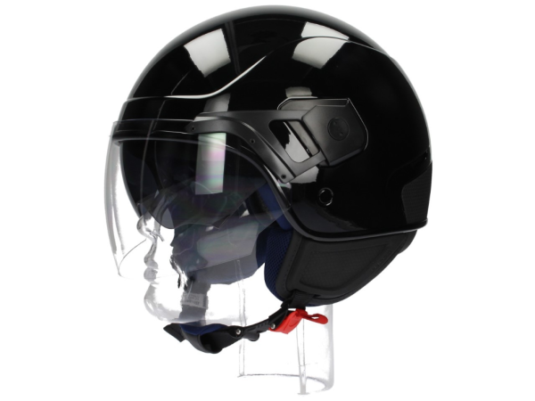 Casque jet Piaggio PJ noir