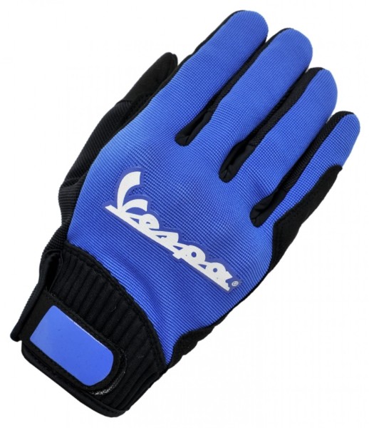Gants Vespa couleur bleu textile