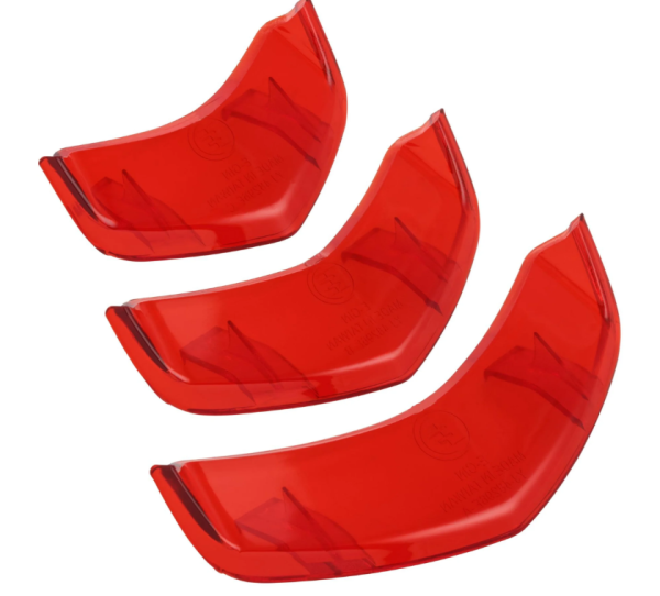 Insert en cascade pour Vespa GTS/GTS Super/GTV HPE 125-300cc ('19-22), rouge transparent