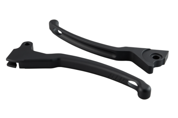 Jeu de leviers sport frein gauche/droit pour Vespa LX/​LXV/​S/​Primavera/​Sprint 50-150ccm, gris mat