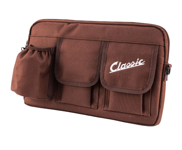 Sac "Classic" pour compartiment à bagages/boîte à gants Vespa, nylon, marron tobacco