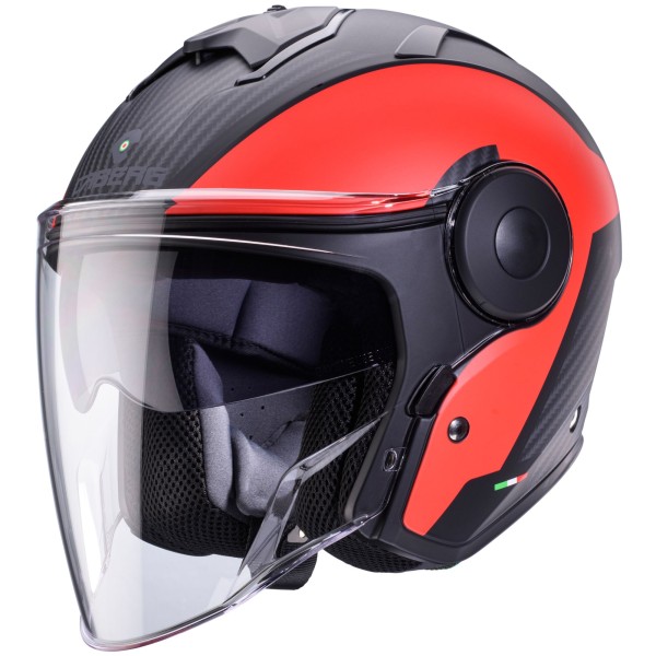 Caberg casque Soho Milano noir/rouge