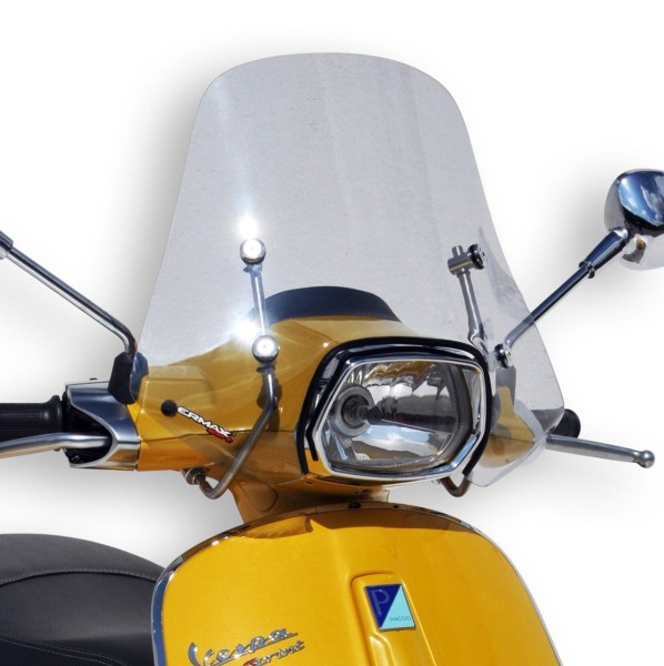 Pare-brise ERMAX Sport H 400 mm pour Vespa Sprint 50-150ccm 2T/4T, noir