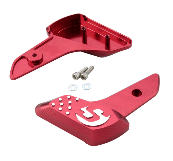 Repose-pieds droit et gauche pour Vespa Primavera /Sprint 50-150ccm 2T/4T AC, rouge