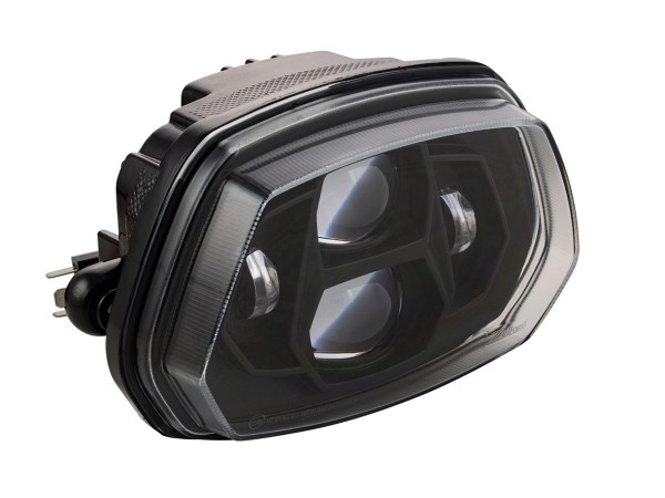 Phare LED Zelioni pour Vespa Sprint 50-150ccm 2T/​4T ('13-'18) (avec numéro E)