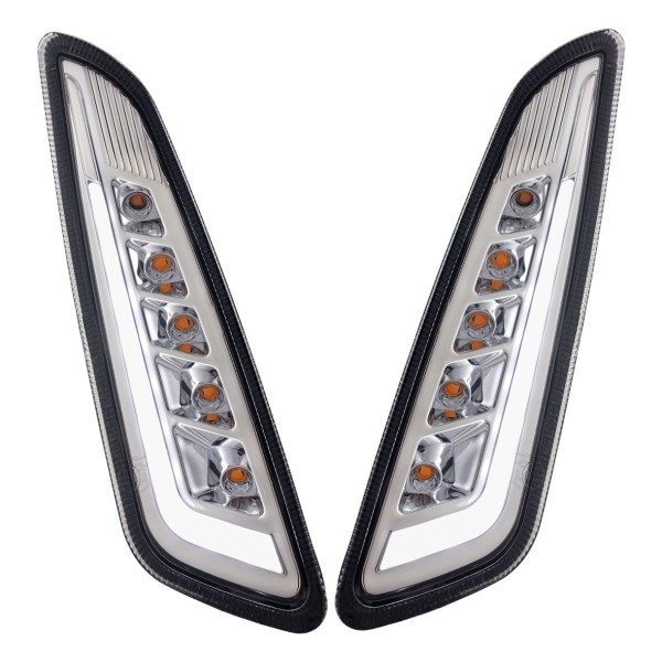 Kit clignotants avant gauche / droit LED teintés pour Vespa Primavera /​ Sprint 125-150cc SIP Style