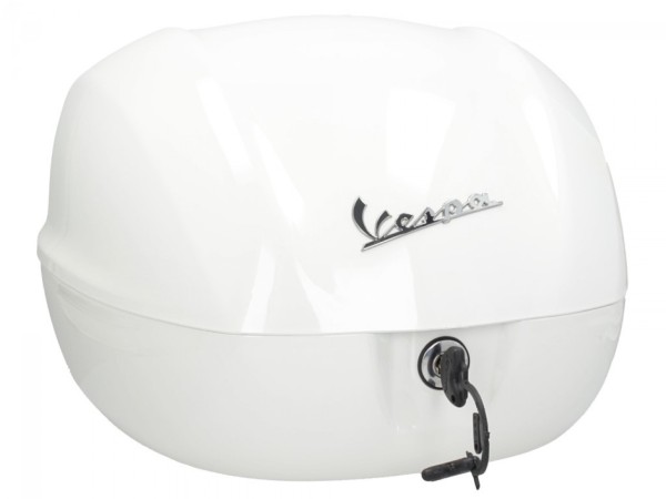 Topcase Vespa 32 L blanc brillant 544 sans dossier