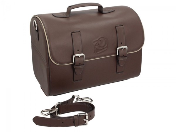 Sac en cuir d'origine Vespa version 70 ans - marron