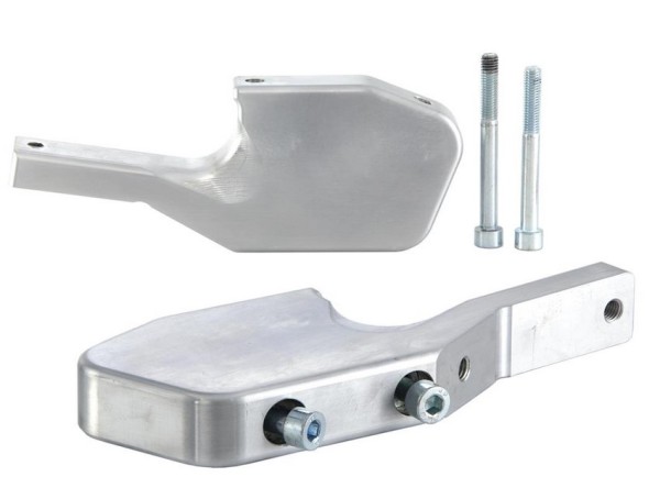 Adaptateur repose-pieds passager pour Vespa GTS/​GTS Super/​GTV/​GT 60/​GT/​GT L 125-300ccm, argent brillant