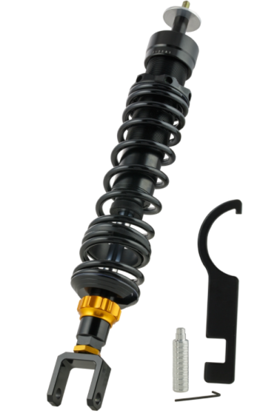 Amortisseur "Black Edition", arrière pour Vespa Primavera/​Sprint 50ccm 2T/​4T, noir