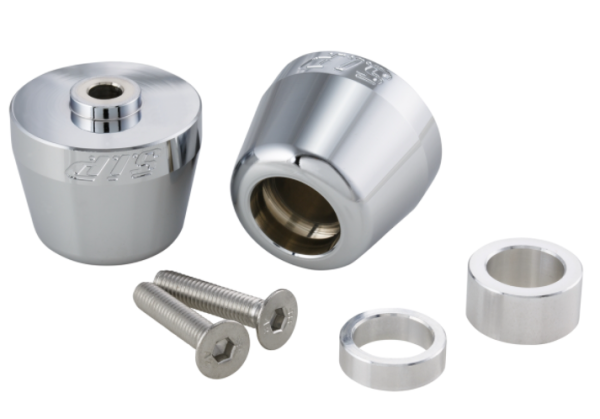 Masses d'extrémité de guidon gauche/droite pour Vespa Primavera/​Sprint/​ET/​LX/​LXV/​S, chrome