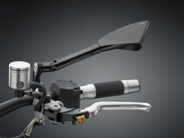 Rétroviseur RIZOMA "TOMOK" droit pour Vespa, noir anodisé