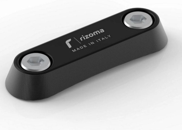 Cache fileté RIZOMA étrier de maintien passager pour Vespa GTS/GTS Super/GTV/Primavera, noir