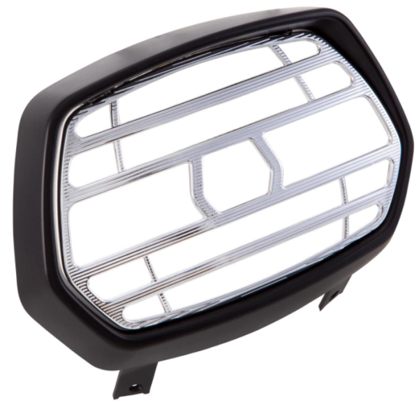 Grille de lampe noir mat pour Vespa Sprint 50-150ccm 2T/​4T, grille - chrome
