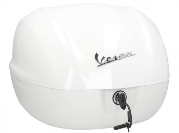 Top case original 32 l. pour Vespa Primavera / Sprint / GTS / PX - Blanc Montebianco / Innocenza 544