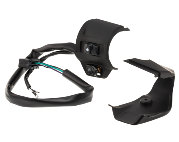 Commutateur DMP droit pour Vespa Primavera/​Sprint, noir mat