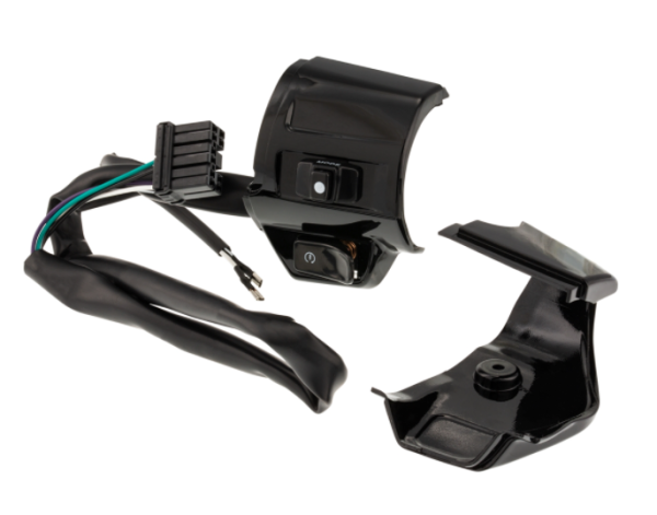 Interrupteur DMP droit pour Vespa Primavera/Sprint, noir brillant